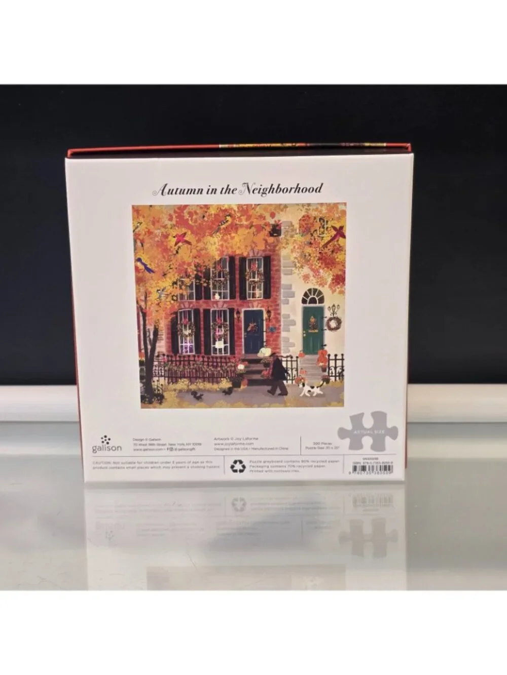 Galison Autumn in the Neighborhood 500 Piece Jigsaw Puzzle
